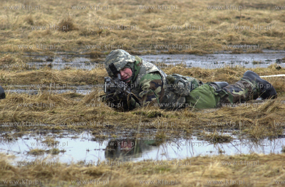 Cwiczenia 150 amerykańskich zolnierzy z niemieckiej...