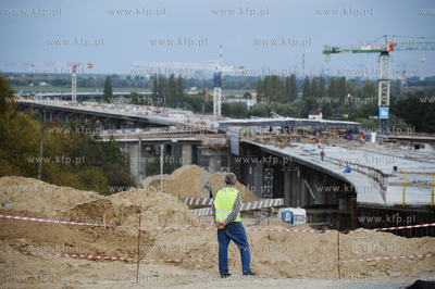 Gdansk. Budowa drogi ekspresowej S7 - Poludniowej Obwodnicy...