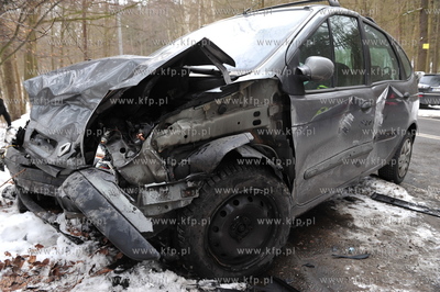 Sopot. Ulica Malczewskiego. Zderzenie dwoch samochodow....