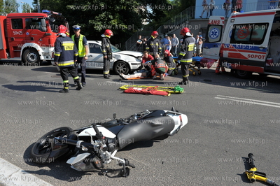 Sopot skrzyzowanie ulic Wejherowskiej i Obodrzycow....