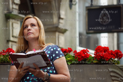 Gdańsk. Biblioteka na ul. Mariackiej. Narodowe czytanie...