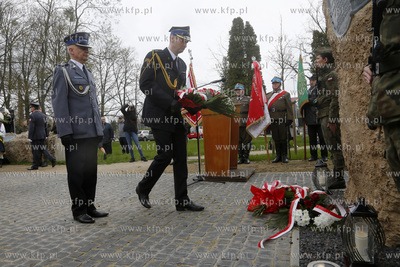 Uroczystości obchodów 83. Rocznicy Zbrodni Katyńskiej,w...