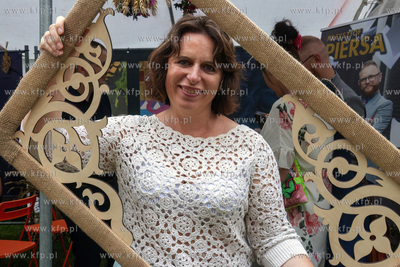 Dożynki w gminie Pruszcz Gdański w Cieplewie. Na...