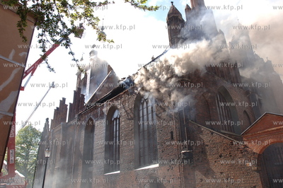 Pozar kosciola sw Katarzyny w Gdansku.
22.05.2006
Fot....