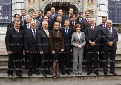 Gdansk. Dwor Artusa. Donald Tusk przyjechal do rodzinnego...