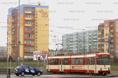 Petla tramwajowa, konczaca nowa linie tramwajowa na...