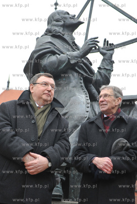 Barwna parada urodzinowa Jana Heweliusza, w roli astronoma...