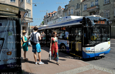Sopot. Aleja Niepodległości. Przystanek komunikacji...