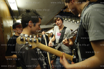 Gdansk. Budynek Not. Precasting do programu telewizji...