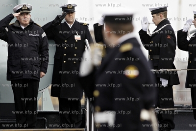 Gdynia. Wizyta admirala Sir Mark Stanhope Dowodcy Krolewskiej...