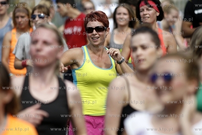 Gdansk.PGE Arena. Maraton Zumby, proba pobicia rekordu...