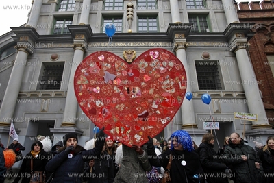 Demonstracja w obronie Pałacu Młodzieży w Gdańsku.
31.01.2015
fot....
