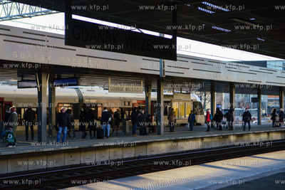 Gdańsk Wrzeszcz. Dworzec PKP. 22.02.2022 / Fot. Anna...