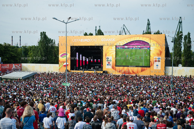 Gdansk. Fanzone - Strefa Kibica. Relacja meczu Mistrzostw...