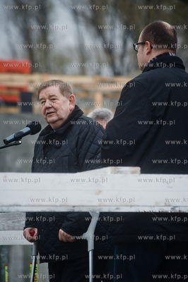 Gdansk. Powstajacy Wezel Marynaki Polskiej. Uroczystosc...