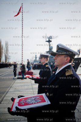 Port Wojenny w Gdyni. Ceremonia ostatniego opuszczenia...