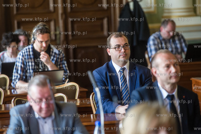 Gdansk. Nowy Ratusz. XXIII Sesja Rady Miasta Gdanska....