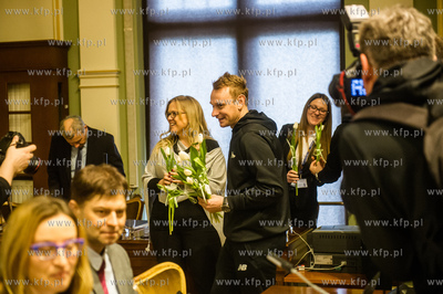 Gdansk. Nowy Ratusz. XXXVI Sesja Rady Miasta Gdanska....