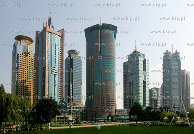 Chiny, Szanghaj. Najnowoczesniejsza dzielnica Szanghaju...