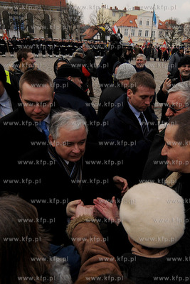 Wizyta prezydenta Lecha Kaczynskiego w Wejherowie....