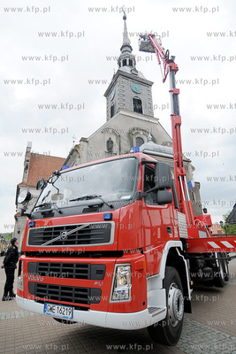 Wejherowo. Strazacy z Panstwowej Strazy Pozarnej z...
