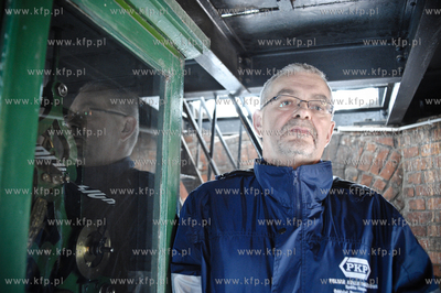 Zwiedzanie wiezy Dworca Glownego w Gdansku. Podczas...