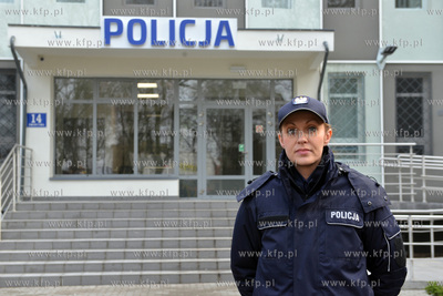 Anetta Potrykus oficer prasowy z wejherowskiej policji....