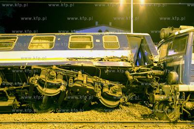 Wypadek kolejowy w Smetowie Granicznym kolo Kwidzyna....