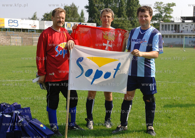 Mecz na stadionie Polonii Gdansk Orly Gorskiego kontra...