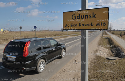 Tablica przy wjezdzie do Gdanska na ul. Nowatorow....