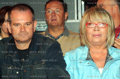 Festiwal Piosenki w Sopocie. Wsrod publicznosci Slawomir...