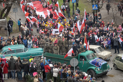 Gdanska Parada Niepodleglosci na ul. Podwale Staromiejskie....