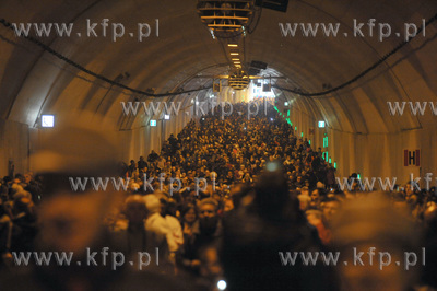 Dzien otwarty tunelu pod Martwa Wisla w Gdansku. To...