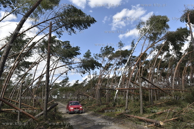 Skutki wichury na Pomorzu. Orlik na Kaszubach w gminie...