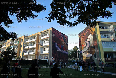 Gdansk Zaspa. Premiera muralu Hołd malarstwu polskiemu,...