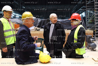 Rezyser Andrzej Wajda w Teatrze Szekspirowski w Gdansku....