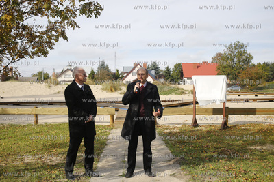 Uroczystośc otwarcia sztucznej wydmy na terenie Stacji...