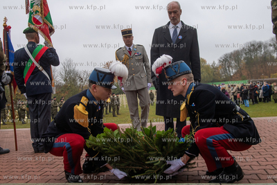Wojskowy Cmentarz Francuski w Gdańsku. Uroczystości...
