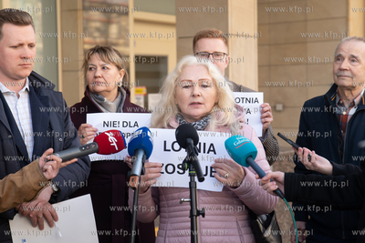 Konferencja prasowa mieszkańców Zaspy oraz radnych...