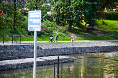 Gdansk. Wyremontowany zbiornik retencyjny Powstancow...