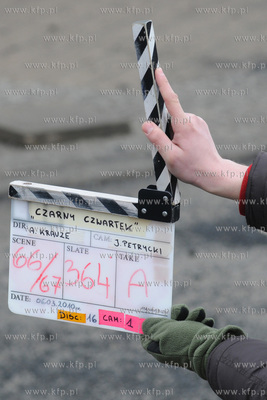 Plan zdjeciowy filmu o masakrze robotnikow na Wybrzezu...