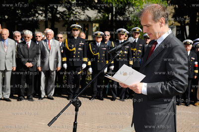 Gdynia. Swieto Marynarki Wojennej. Uroczystosc zmiany...