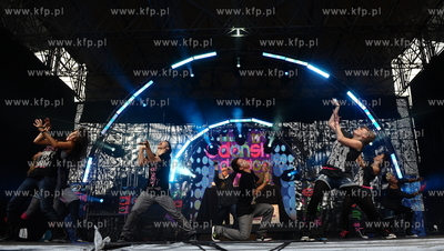 Gdansk. Plac Zebran Ludowych. Festiwal MTV Gdansk Dzwiga...