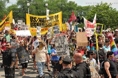 Chicago. Manifestacja przedstawicieli ruchu Okupuj...