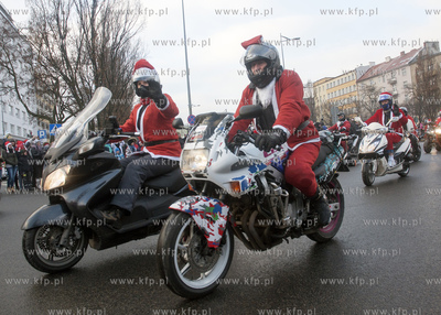 Gdynia. Jubileuszowa, X edycja parady Mikolaje na Motocyklach...