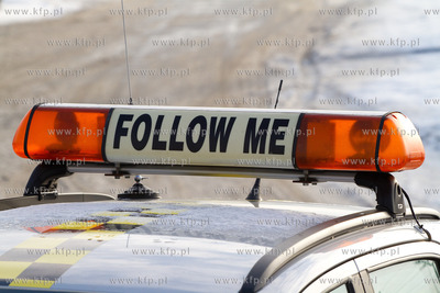 Gdansk, Rebiechowo. Akcja zima w Porcie Lotniczym Gdansk...