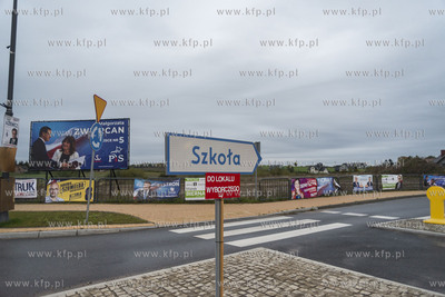Kielno. Plakaty wyborcze. 13.10.2019 Fot. Anna Bobrowska...