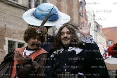 Gdansk, starowka. Parada z okazji urodzin Jana Heweliusza....