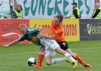 Mecz pilkarski ekstraklasy Lechia Gdansk - Zaglebie...