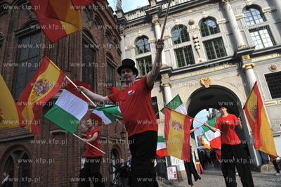 Oficjalne powitanie pucharu Henri Delaunaya w Gdansku....